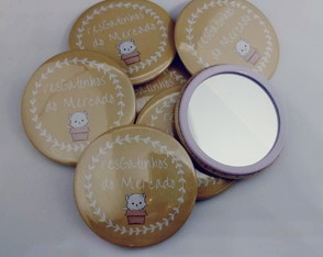 Botton Espelho 5,5 cm Personalizado