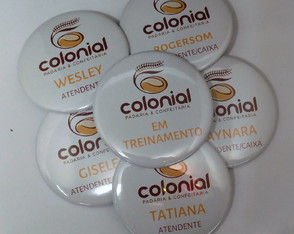 Bottons / Broche 5,5cm Personalizado (mínimo 100)