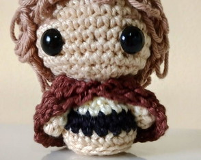 Mini Pippin Senhor dos Anéis Amigurumi