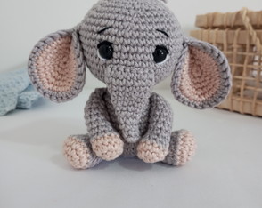 Elefante Amigurumi 100% Artesanal