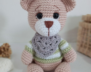 Urso Amigurumi 100% Artesanal