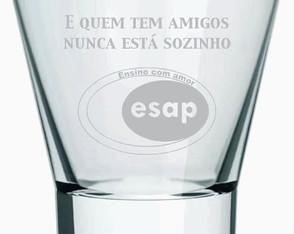 24 Copo em Vidro para Caipirinha/drink Personalizado à Laser