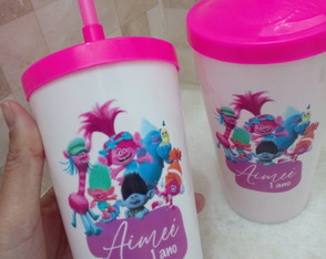 Copo Shake Twister 500 ml e Personalização Colorida