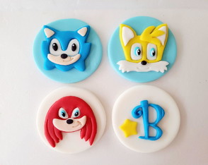 Aplique 6 cm Doces Sonic