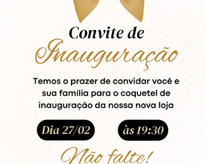 Convite de Inauguração