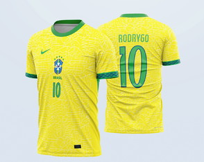 Arte Vetor Camisa Brasil 2024 - Principal