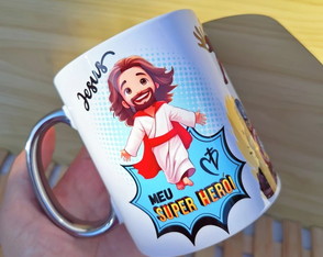 Caneca Personalizada Jesus Meu Herói