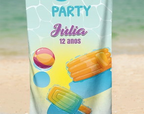 Toalha de Paia Festa na Piscina Pool Party Pool03