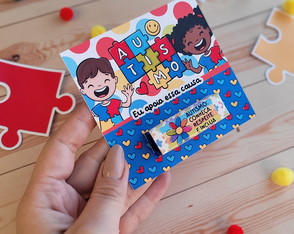 Card com Docinhos Tema: Autismo