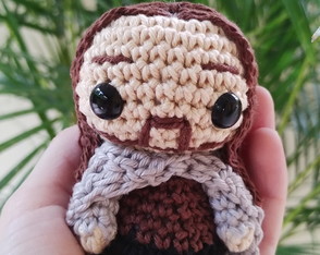 Mini Aragorn Senhor dos Anéis Amigurumi