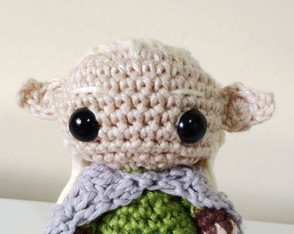 Mini Legolas Senhor dos Anéis Amigurumi