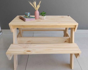 Mesa Picnic Piquenique Infantil Madeira - Frete a Combinar