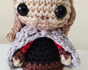 Mini Boromir Senhor dos Anéis Amigurumi