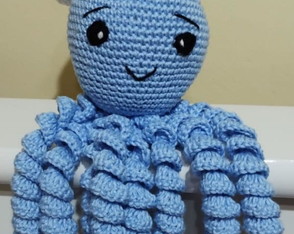 Polvinho Polvo Marinheiro Amigurumi Crochê