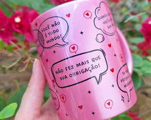 Caneca Rosa Dia das Mães