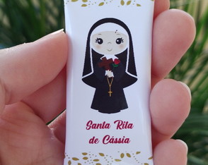 100 Balas Personalizadas Santa Rita de Cássia