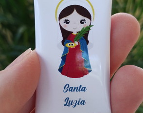 100 Balas Personalizadas Santa Luzia