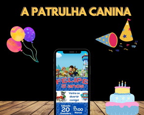 Convite Digital Animado Vaios Temas
