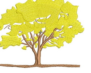 Matriz de Bordado Ipe Amarelo