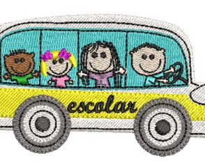 Matriz de Bordado Ônibus Escolar
