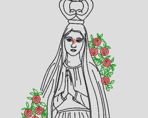 Matriz Bordado Nossa Senhora