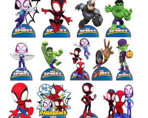 Spidey e Amigos 10 Displays de Mesa de 20 cm