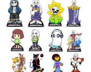 Undertale 10 Displays de Mesa de 20 cm em mdf