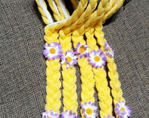 Tiara Trança Rapunzel Kit com 5 Unidades