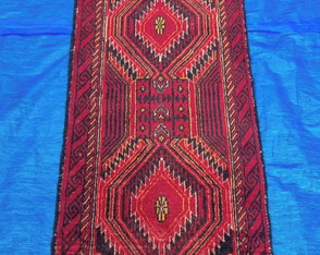 Belíssimo Tapete Oriental Passadeira Belushi - 1,95 x 0,54