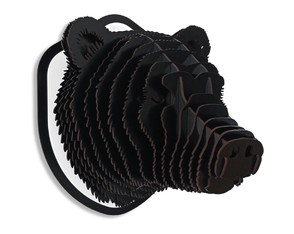 Cabeça de Urso Preto Decoração Parede