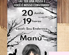 Convite Digital Wandinha