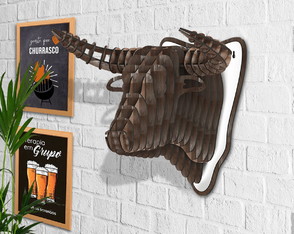 Cabeça de Boi Decorativa | Sala | Escritório | Comércio