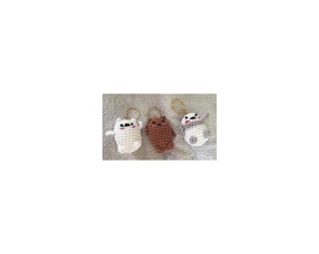 Urso sem Curso Chaveiro Amigurumi