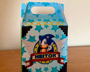 Promoção 30 Unidades de Sonic Caixinha Maletinha