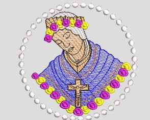 Matriz Bordado Nossa Senhora da Salette