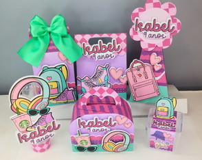 Kit de Caixinhas Personalizadas Vsco Girl (30 Ítens)