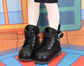 Botas p/ Bonecos Sapatos Casuais C/decoração Corrente Fivela