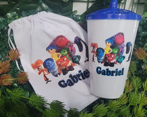 Kit Copo Twister 500ml + Sacolinha Tactel Personalizados