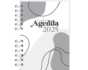 Agenda 2025 Personalizada Coleção Minha Agenda Cinza