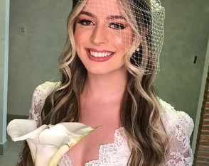 Voilette Assimétrico Marfim