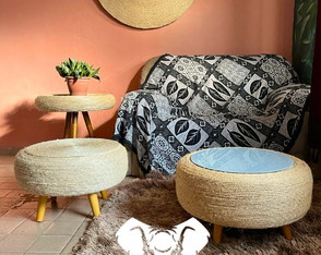 Mesa de Centro Corda Natural/sisal