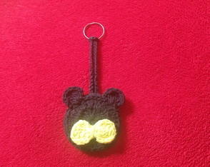 Chaveiro de Crochê Mickey