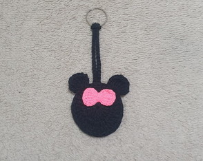 Chaveiro de Crochê Minnie