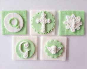 Aplique Doce 6 cm Tema Batizado