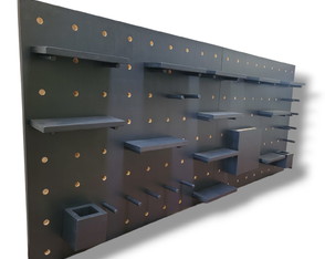 Painel Pegboard em Pinus 80cm x 180cm com Acessórios.pintado