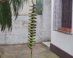 Cata Vento Espiral de Crochê