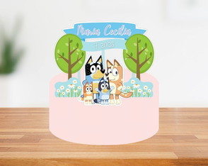Kit Digital - Topo de Bolo Bluey