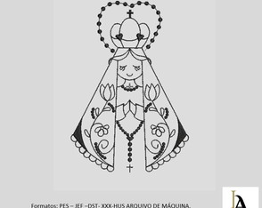 Matriz de Bordado Nossa Senhora Contorno