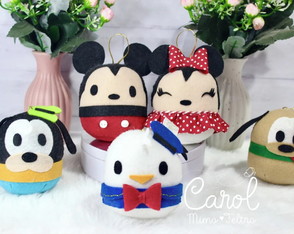 Enfeite de Natal Mickey e Minnie Puffys
