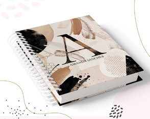 Caderno Personalizado A5 Alfabeto Feminino 3 - 60 Folhas